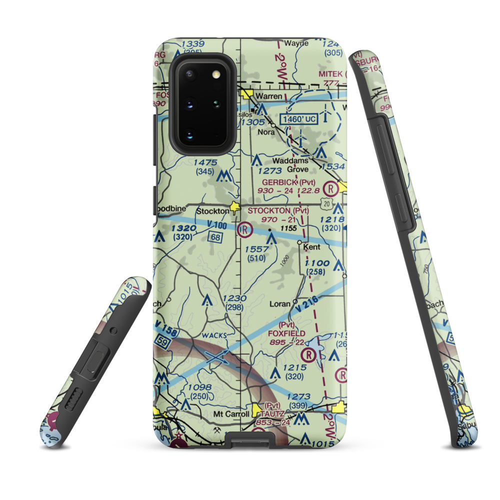 John L Coppernoll Airport (4LL3) VFR Sectional Samsung Phone Case Samsung Galaxy S20 Plus model shown
