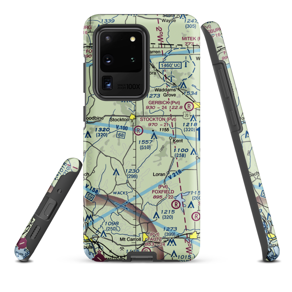 John L Coppernoll Airport (4LL3) VFR Sectional Samsung Phone Case Samsung Galaxy S20 Ultra model shown