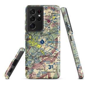 John Murtha Johnstown Cambria County Airport (JST) VFR Sectional Samsung Phone Case