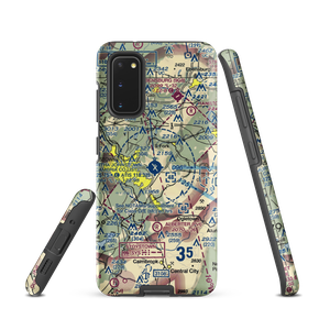 John Murtha Johnstown Cambria County Airport (JST) VFR Sectional Samsung Phone Case