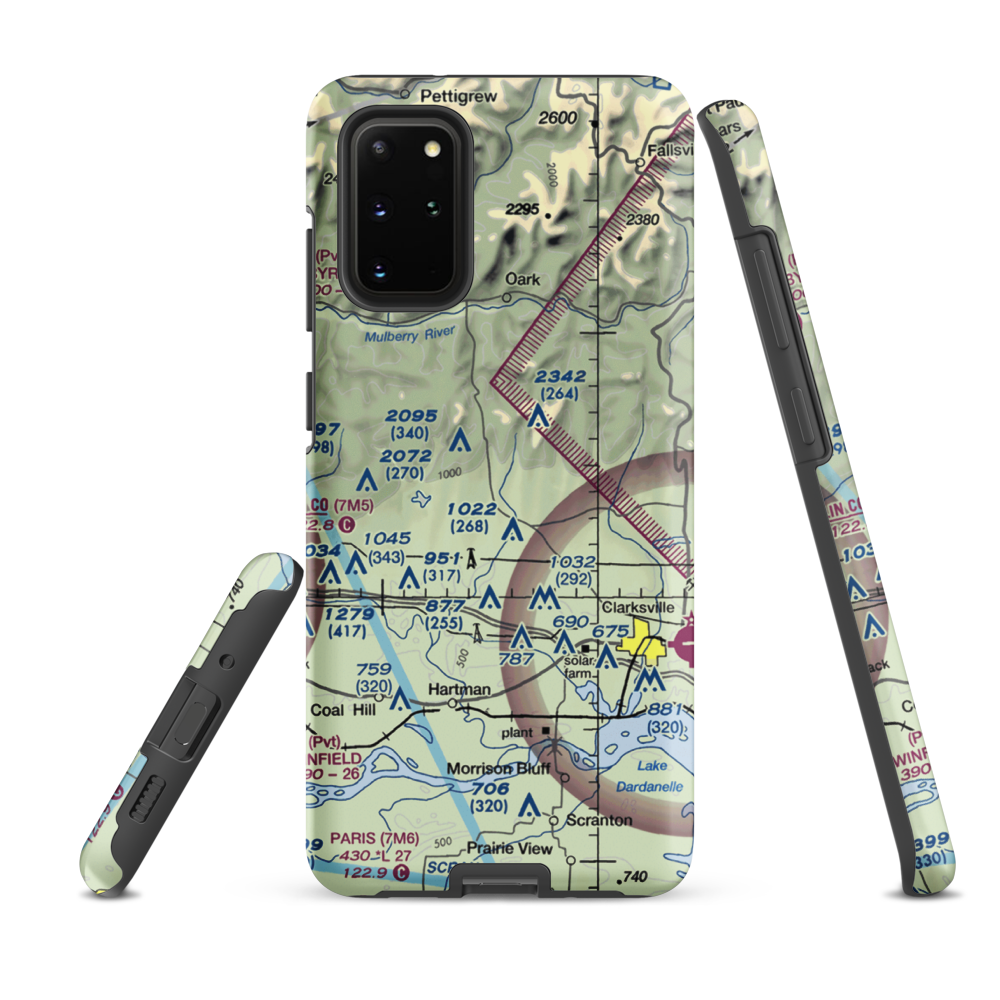 Johnson Farm Lines Airport (US-0014) VFR Sectional Samsung Phone Case Samsung Galaxy S20 Plus model shown