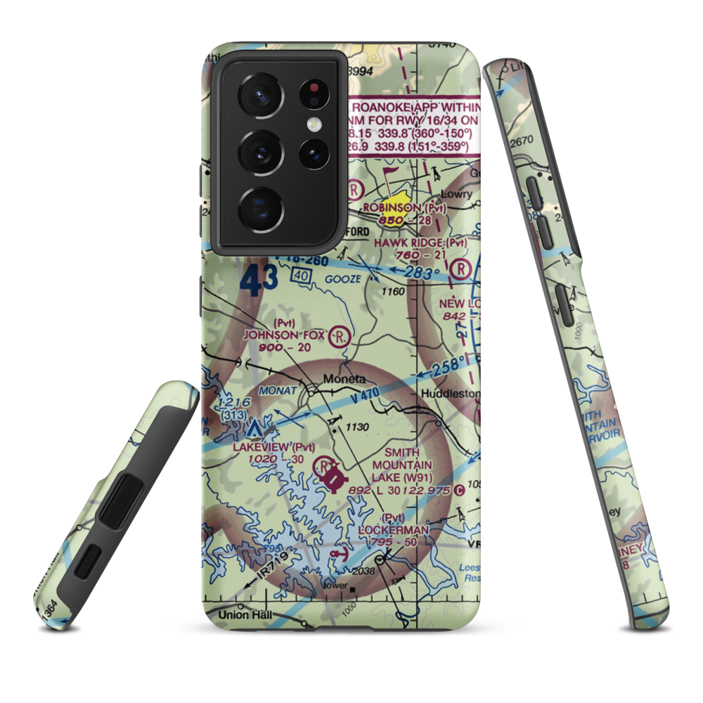 Johnson Fox Field (0VA1) VFR Sectional Samsung Phone Case Samsung Galaxy S21 Ultra model shown