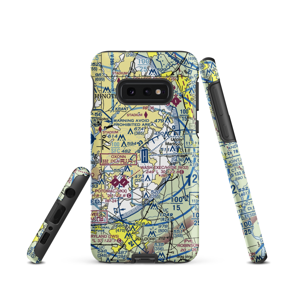 Joint Base Andrews (ADW) VFR Sectional Samsung Phone Case Samsung Galaxy S10 Plus model shown
