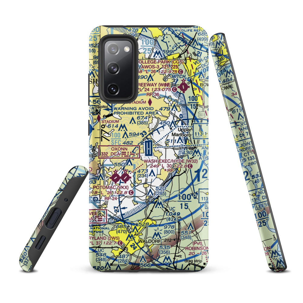 Joint Base Andrews (ADW) VFR Sectional Samsung Phone Case Samsung Galaxy S20 FE model shown