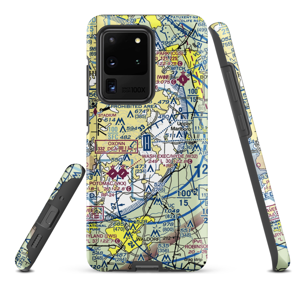 Joint Base Andrews (ADW) VFR Sectional Samsung Phone Case Samsung Galaxy S20 Ultra model shown