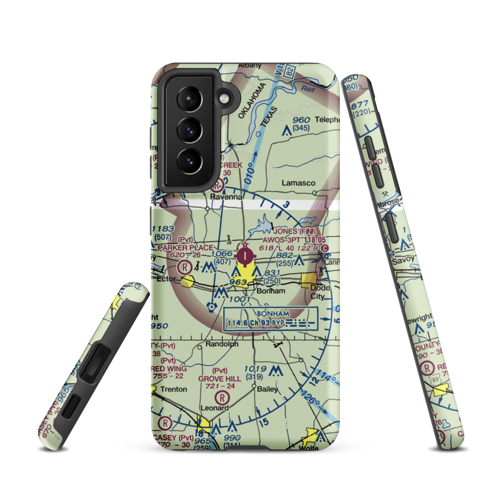 Jones Field (F00) VFR Sectional Samsung Phone Case Samsung Galaxy S21 model shown