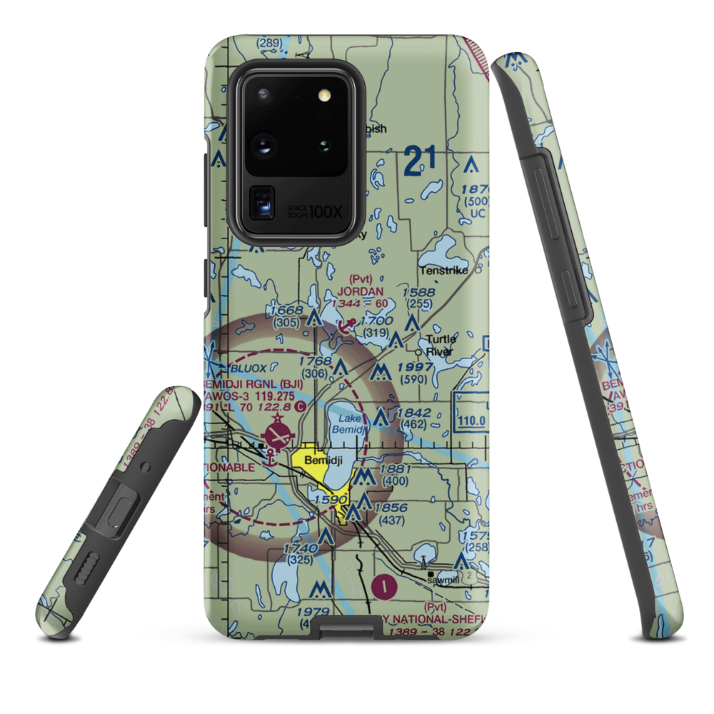 Jordan Seaplane Base (MN05) VFR Sectional Samsung Phone Case Samsung Galaxy S20 Ultra model shown