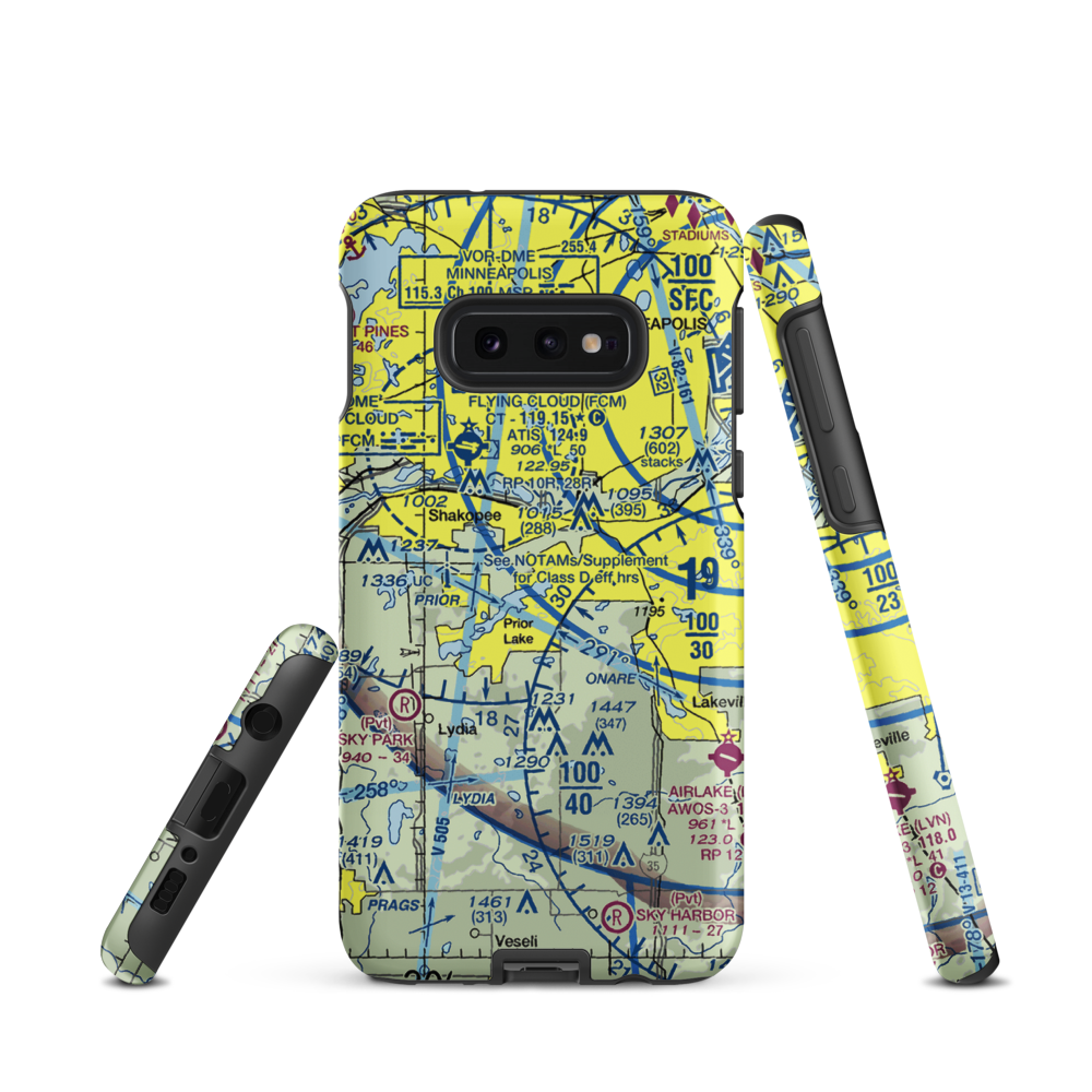 Jorgensen's Landing Seaplane Base (MY34) VFR Sectional Samsung Phone Case Samsung Galaxy S10e model shown