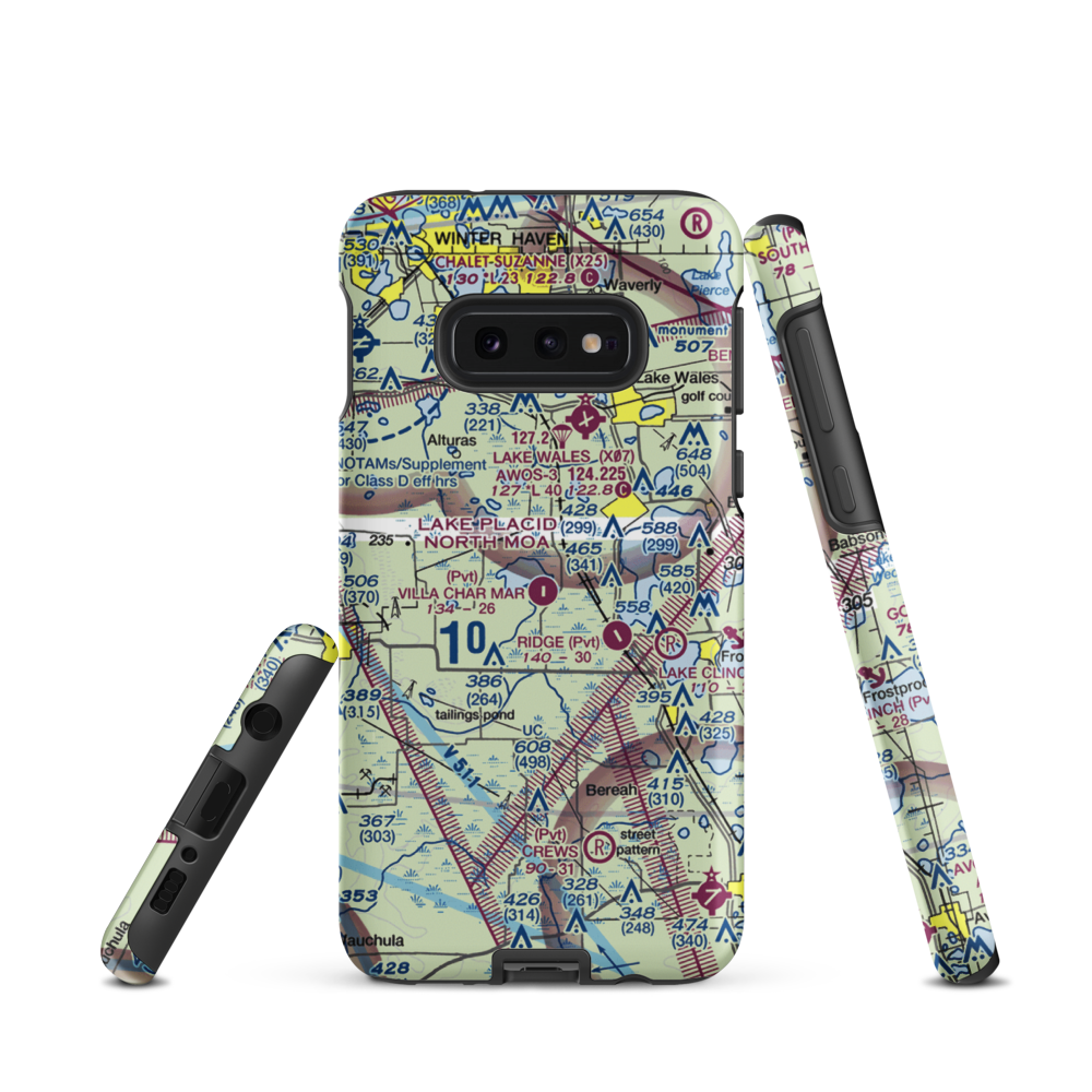 Jubilee Acres Airport (FD10) VFR Sectional Samsung Phone Case Samsung Galaxy S10 Plus model shown