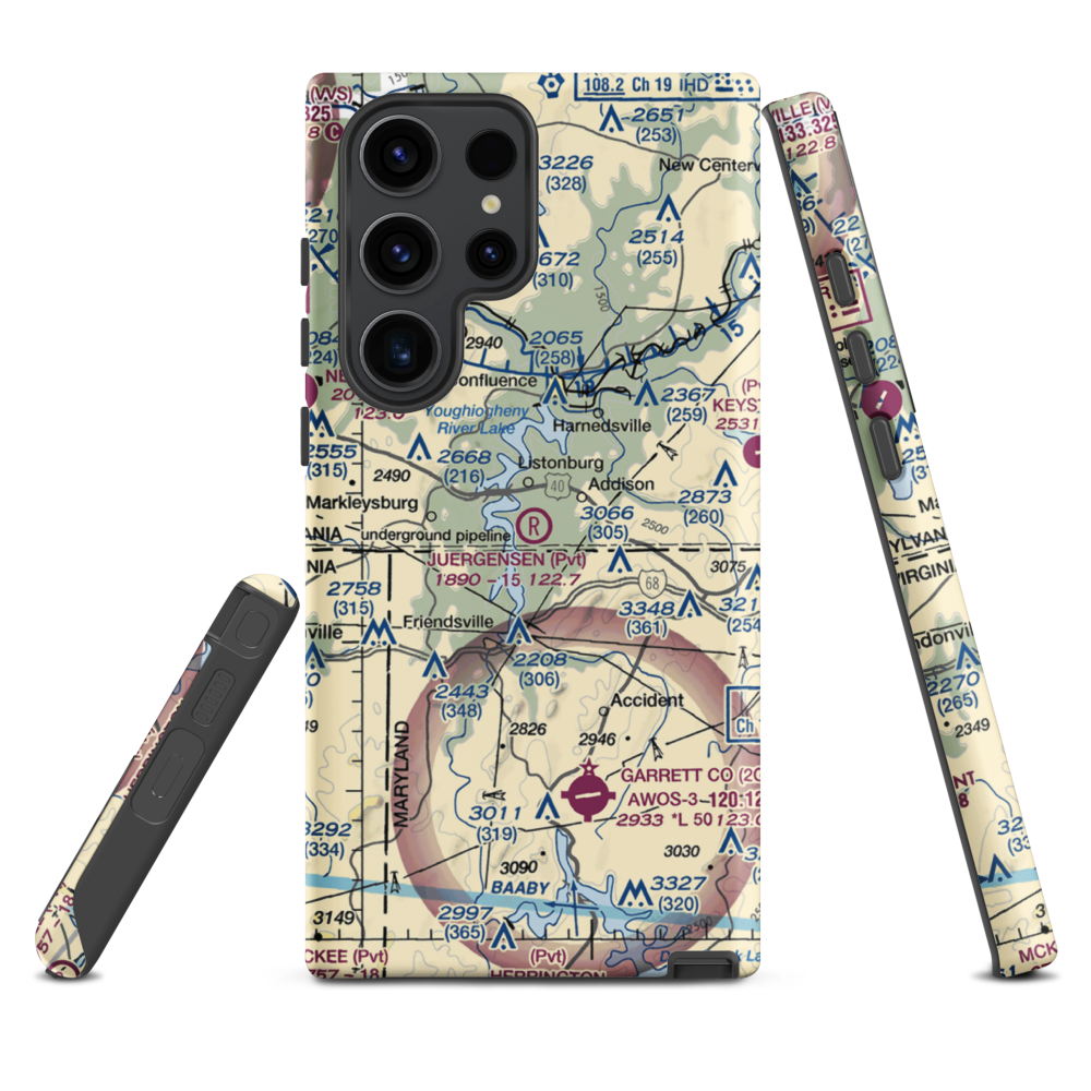 Juergensen Airpark and Maritime Facility Airport (PS27) VFR Sectional Samsung Phone Case Samsung Galaxy S23 Ultra model shown
