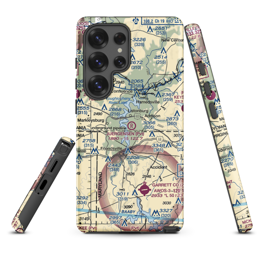 Juergensen Airpark and Maritime Facility Airport (PS27) VFR Sectional Samsung Phone Case Samsung Galaxy S25 Ultra model shown