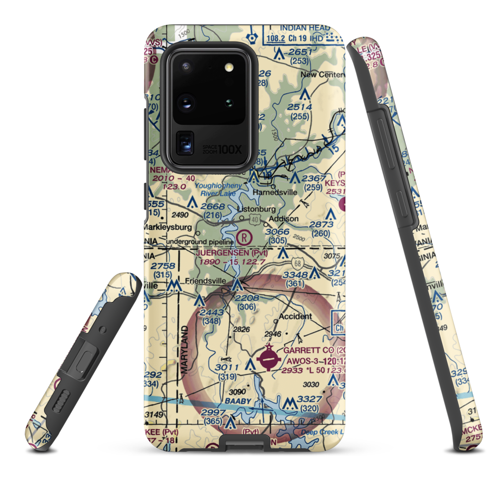 Juergensen Airpark and Maritime Facility Airport (PS27) VFR Sectional Samsung Phone Case Samsung Galaxy S20 Ultra model shown
