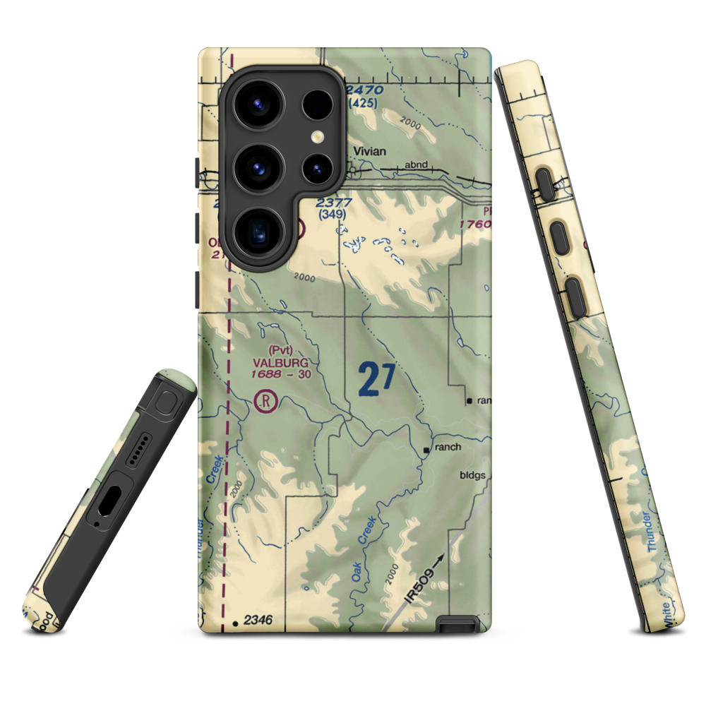 Juhnke Airport (0SD8) VFR Sectional Samsung Phone Case Samsung Galaxy S24 Ultra model shown