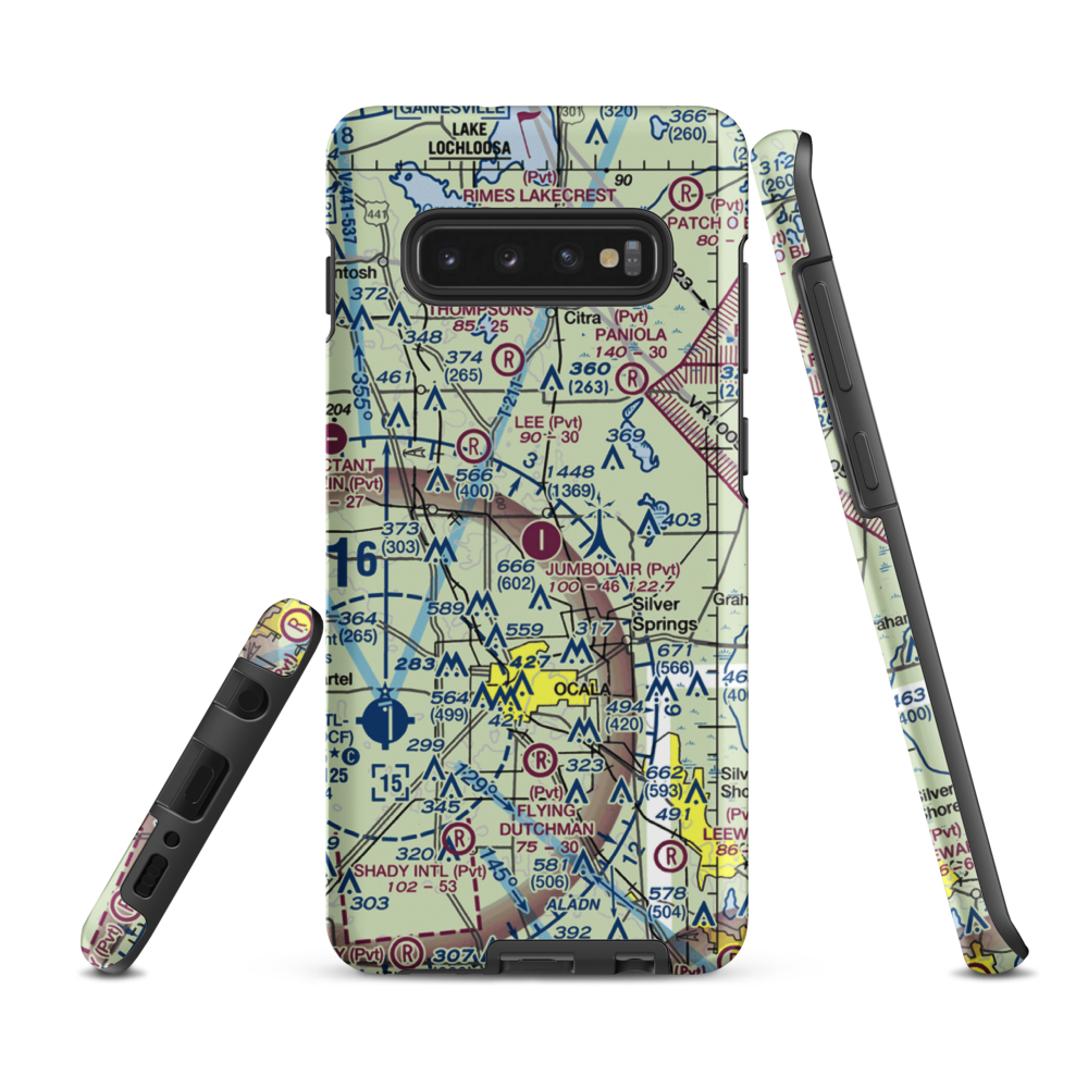 Jumbolair-Greystone Airport (17FL) VFR Sectional Samsung Phone Case Samsung Galaxy S10 Plus model shown
