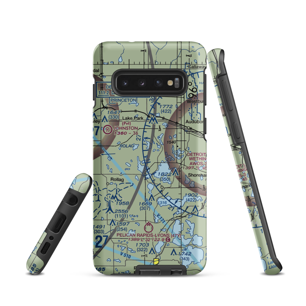 Kaiser's Airstrip (MY29) VFR Sectional Samsung Phone Case Samsung Galaxy S10 model shown