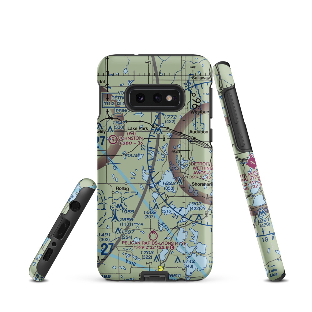 Kaiser's Airstrip (MY29) VFR Sectional Samsung Phone Case Samsung Galaxy S10e model shown