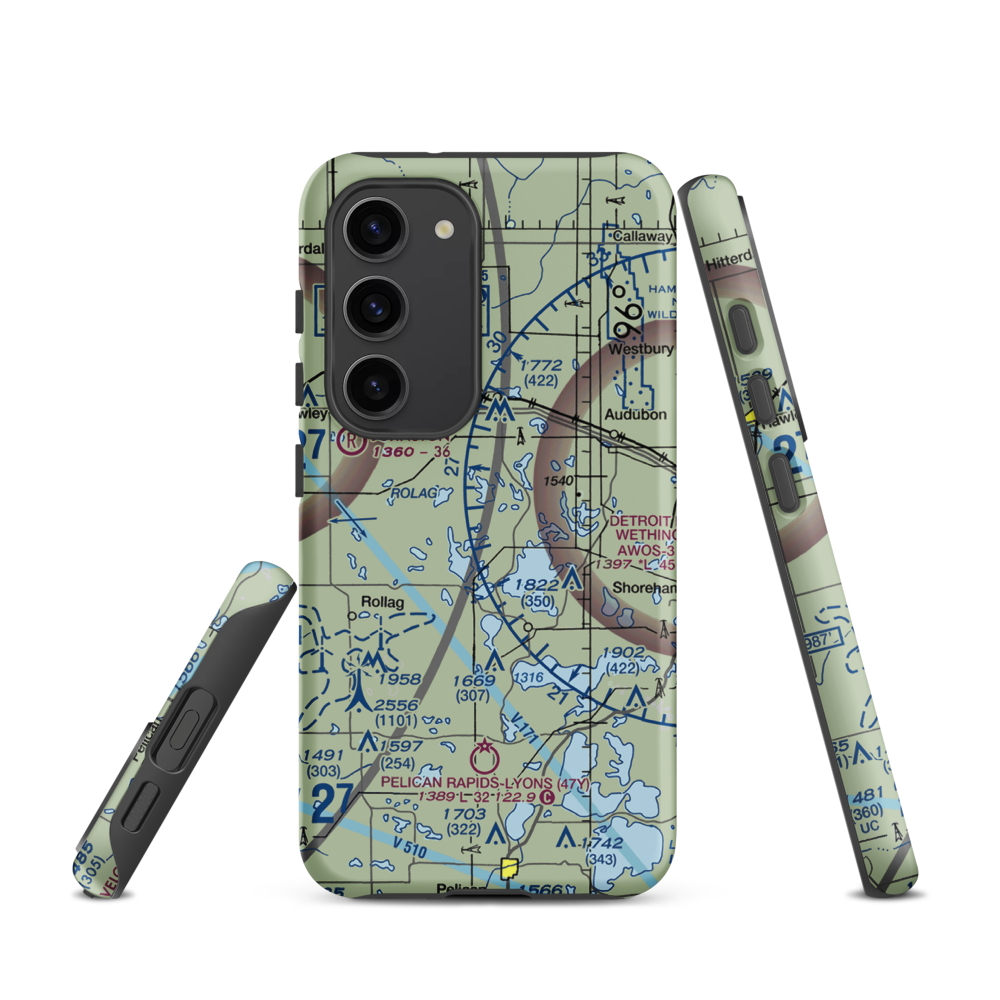 Kaiser's Airstrip (MY29) VFR Sectional Samsung Phone Case Samsung Galaxy S23 model shown