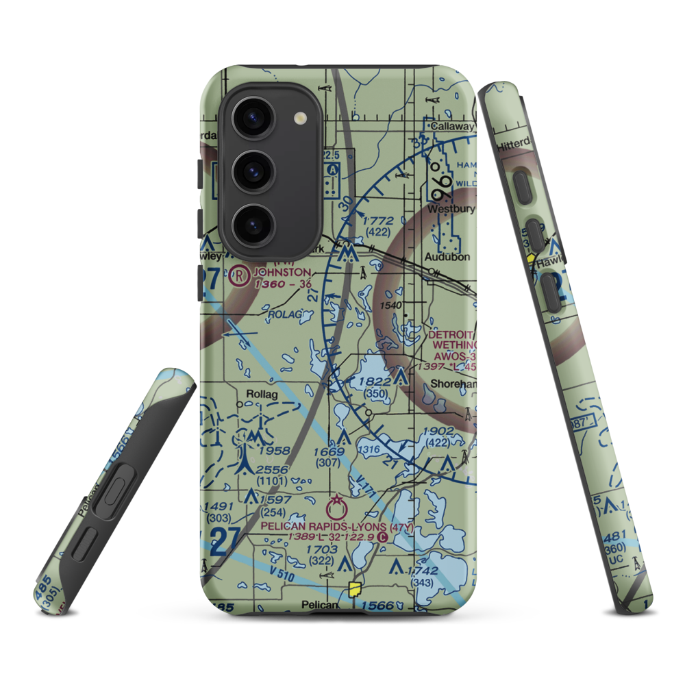 Kaiser's Airstrip (MY29) VFR Sectional Samsung Phone Case Samsung Galaxy S23 Plus model shown