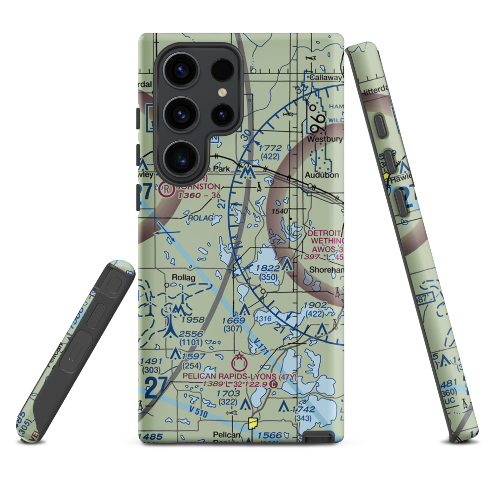 Kaiser's Airstrip (MY29) VFR Sectional Samsung Phone Case Samsung Galaxy S23 Ultra model shown
