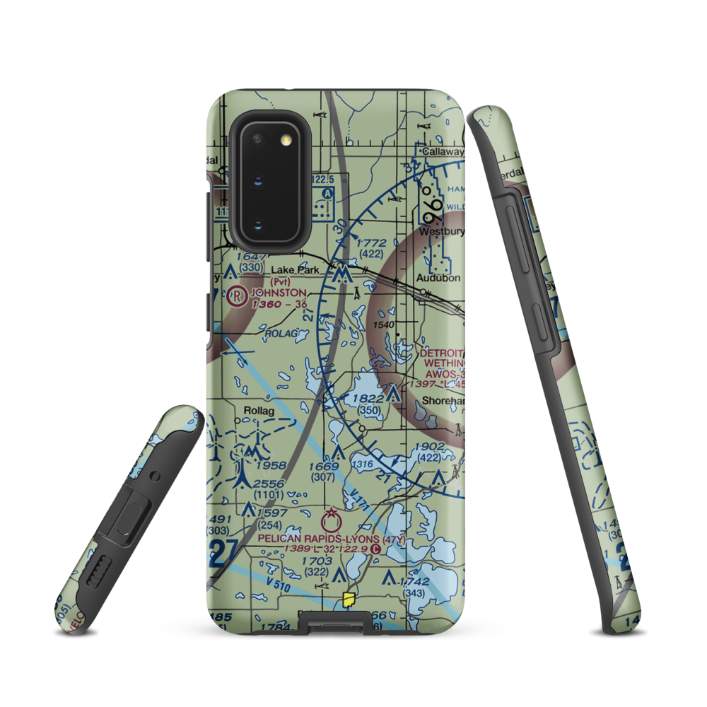 Kaiser's Airstrip (MY29) VFR Sectional Samsung Phone Case Samsung Galaxy S20 model shown