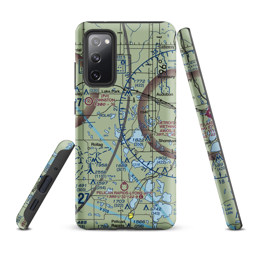 Kaiser's Airstrip (MY29) VFR Sectional Samsung Phone Case Samsung Galaxy S20 FE model shown