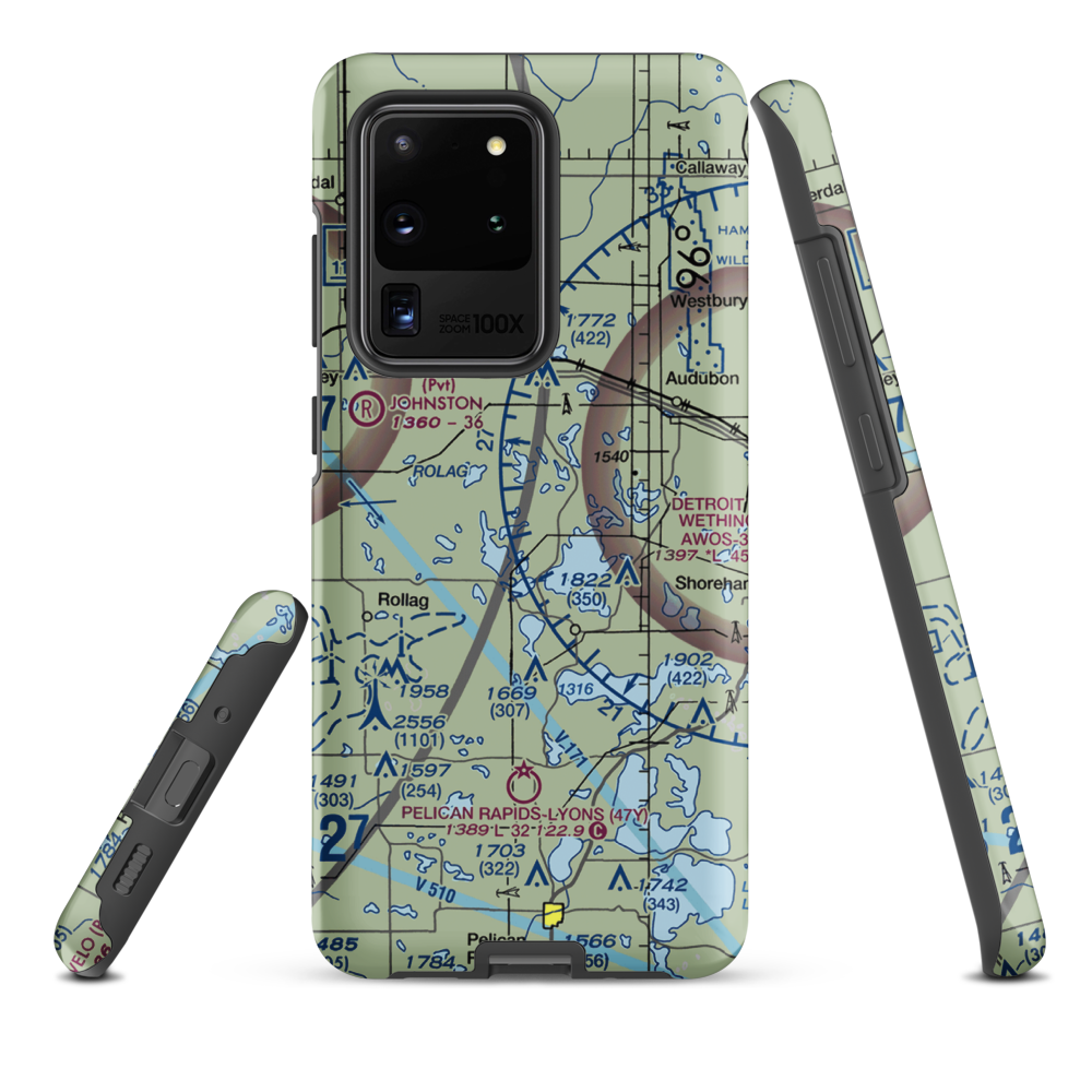 Kaiser's Airstrip (MY29) VFR Sectional Samsung Phone Case Samsung Galaxy S20 Ultra model shown