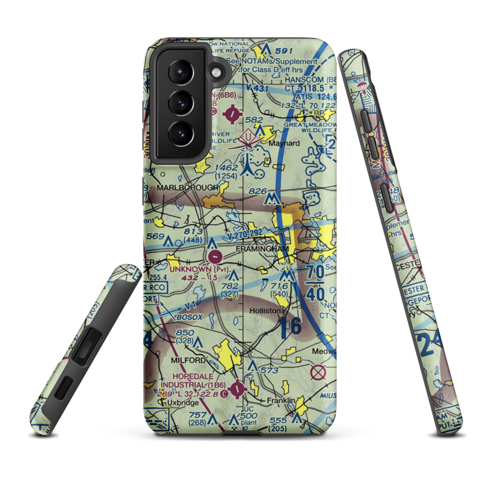 Kallander Field (09MA) VFR Sectional Samsung Phone Case Samsung Galaxy S21 Plus model shown