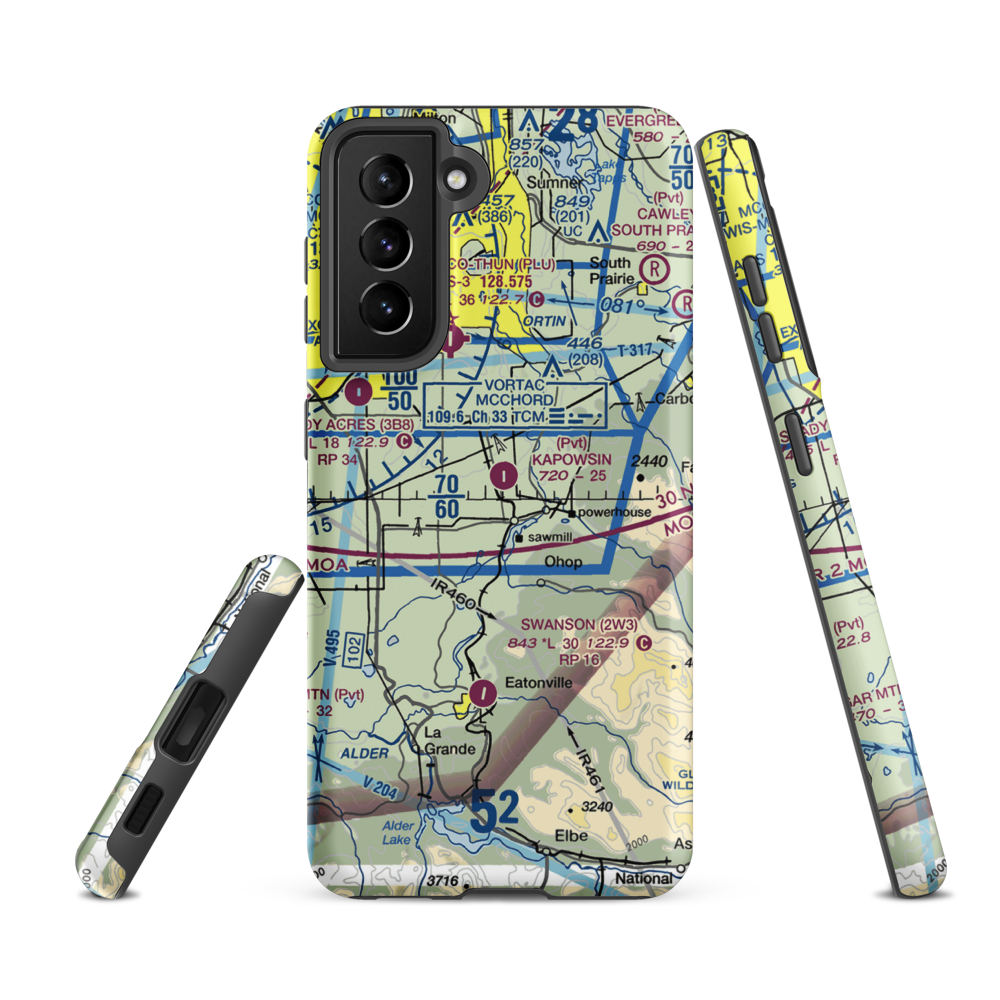 Kapowsin Field (86WA) VFR Sectional Samsung Phone Case Samsung Galaxy S21 FE model shown