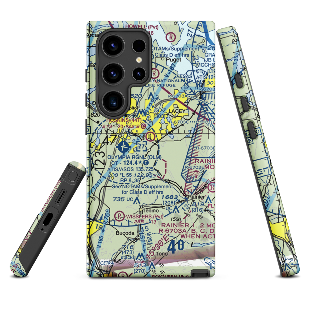 Kari Field (WN36) VFR Sectional Samsung Phone Case Samsung Galaxy S24 Ultra model shown