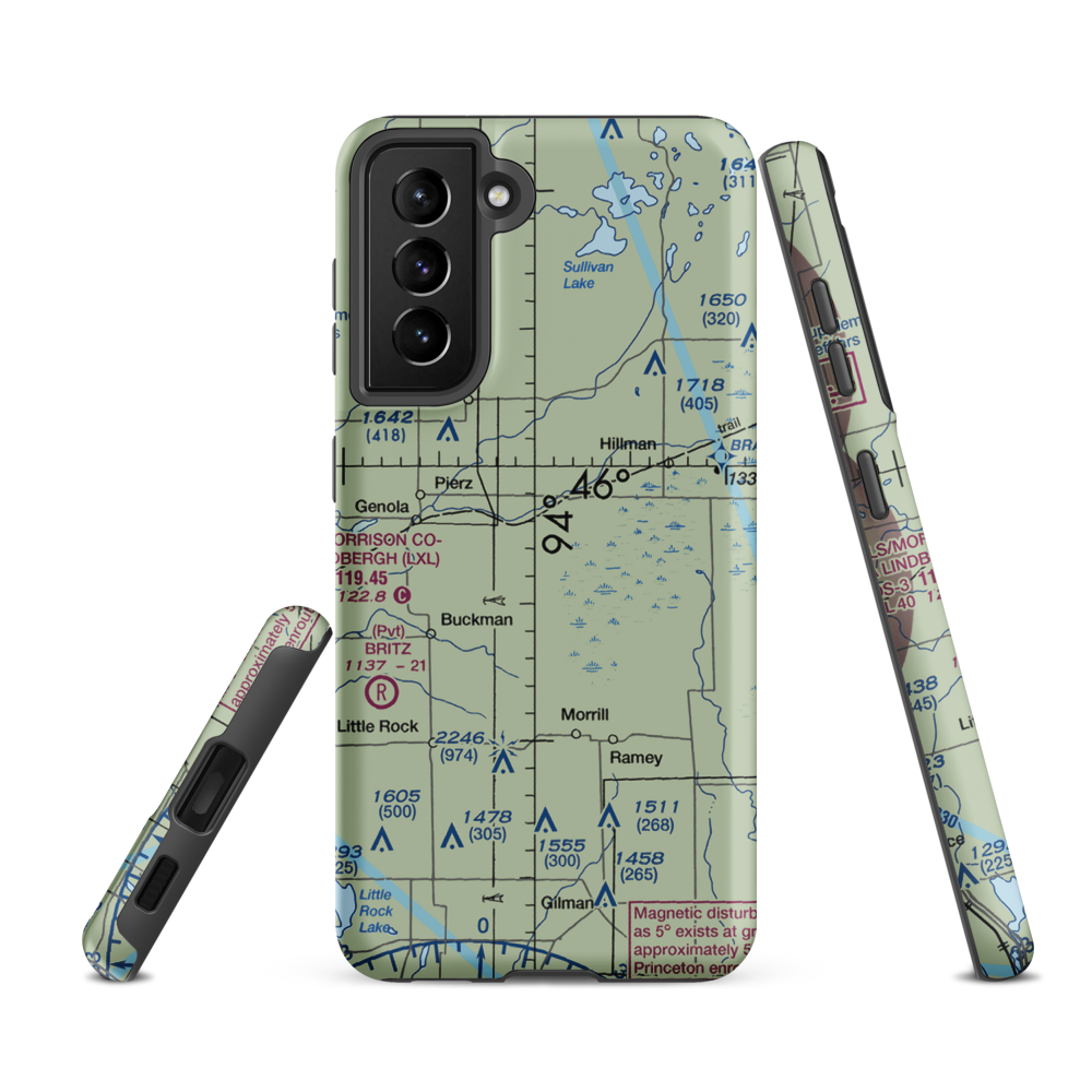 Kastanek Airport (MY15) VFR Sectional Samsung Phone Case Samsung Galaxy S21 FE model shown