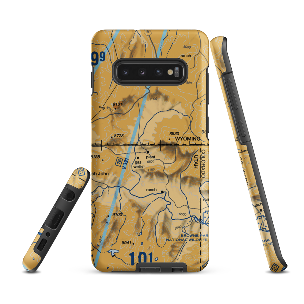 Kastler Compressor Station Airport (US-0045) VFR Sectional Samsung Phone Case Samsung Galaxy S10 Plus model shown