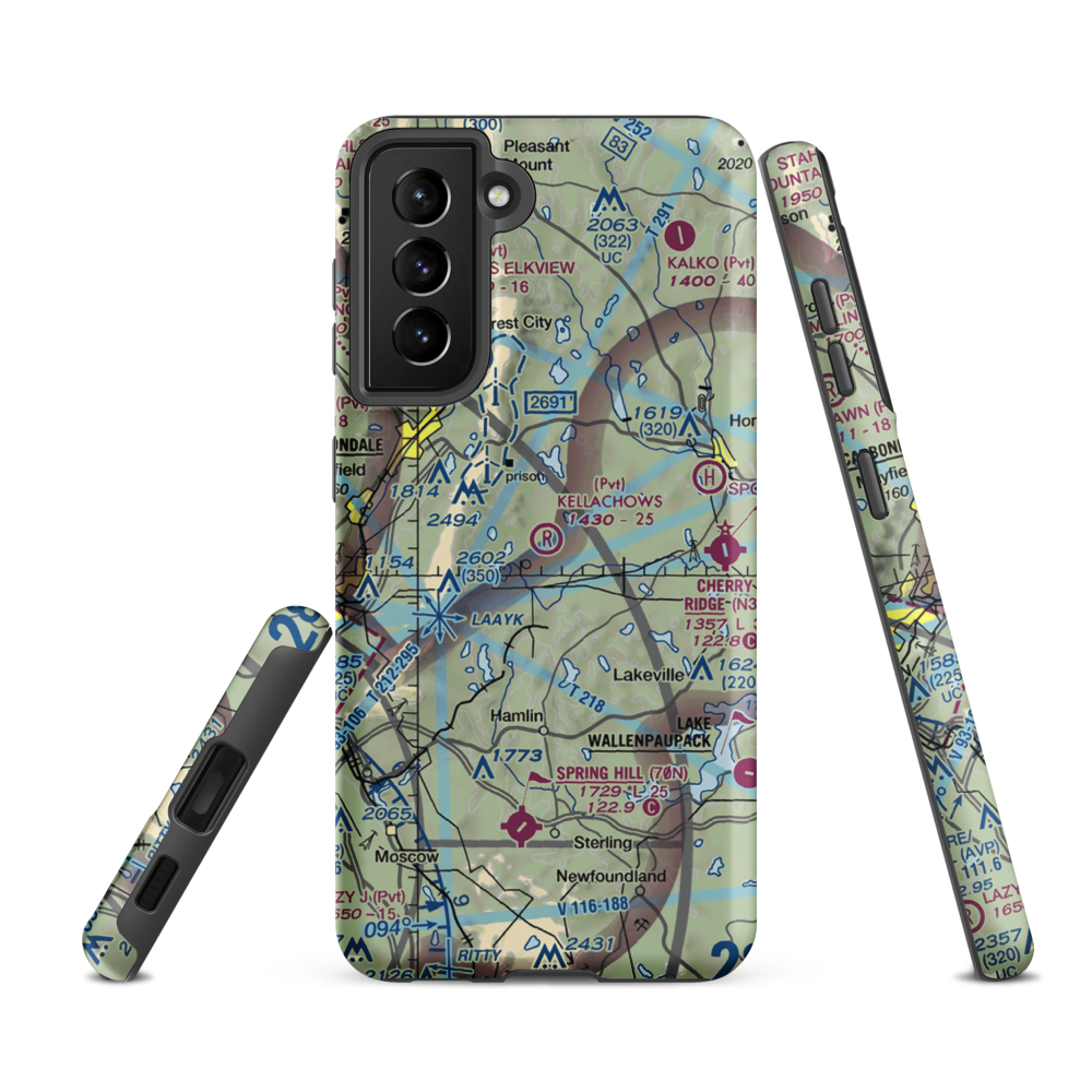 Kellachows Airport (PA54) VFR Sectional Samsung Phone Case Samsung Galaxy S21 FE model shown