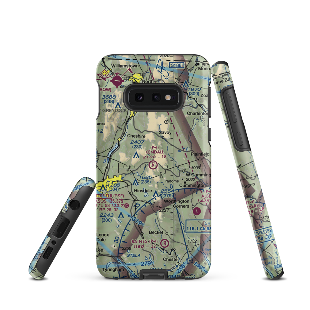 Kendalls Lndg Area Airport (MA86) VFR Sectional Samsung Phone Case Samsung Galaxy S10 Plus model shown