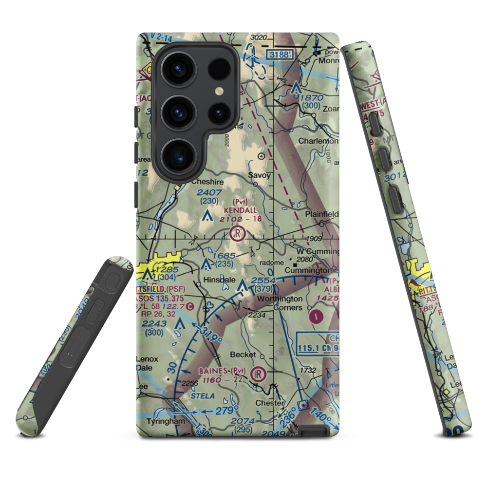 Kendalls Lndg Area Airport (MA86) VFR Sectional Samsung Phone Case Samsung Galaxy S23 Ultra model shown