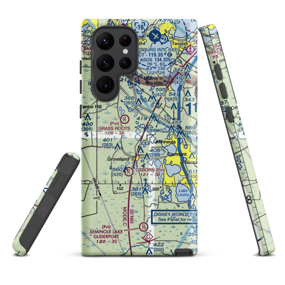 Kennedy Seaplane Base (FD78) VFR Sectional Samsung Phone Case Samsung Galaxy S22 Ultra model shown