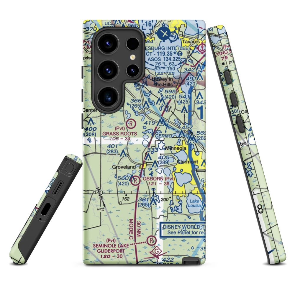Kennedy Seaplane Base (FD78) VFR Sectional Samsung Phone Case Samsung Galaxy S24 Ultra model shown