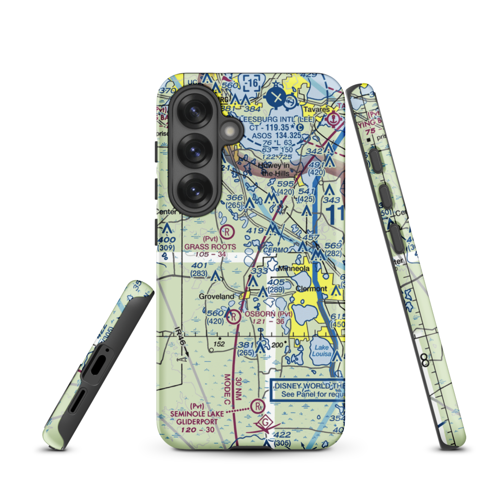 Kennedy Seaplane Base (FD78) VFR Sectional Samsung Phone Case Samsung Galaxy S25 model shown