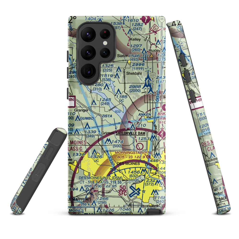 Kern Field (IA48) VFR Sectional Samsung Phone Case Samsung Galaxy S22 Ultra model shown