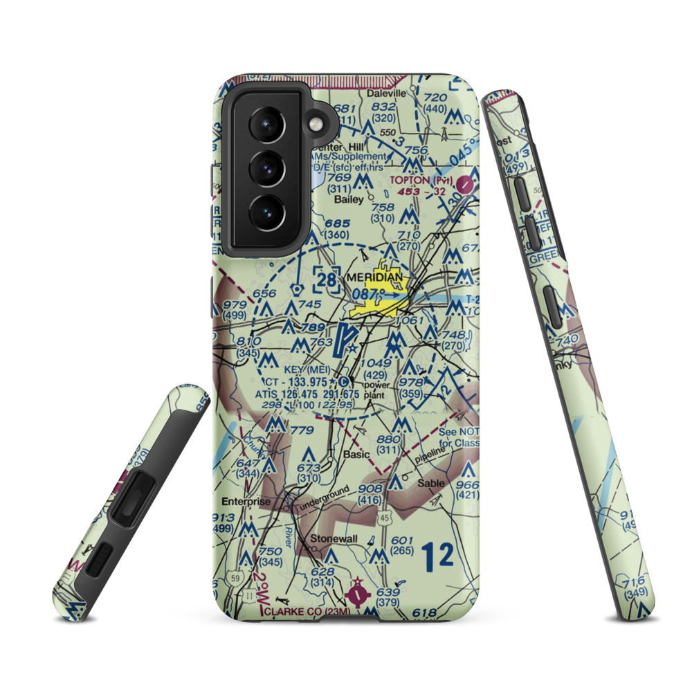 Key Field (MEI) VFR Sectional Samsung Phone Case Samsung Galaxy S21 FE model shown