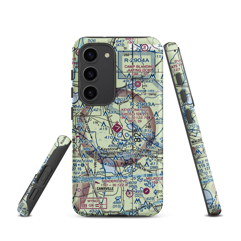 Keystone Airpark (42J) VFR Sectional Samsung Phone Case Samsung Galaxy S23 model shown