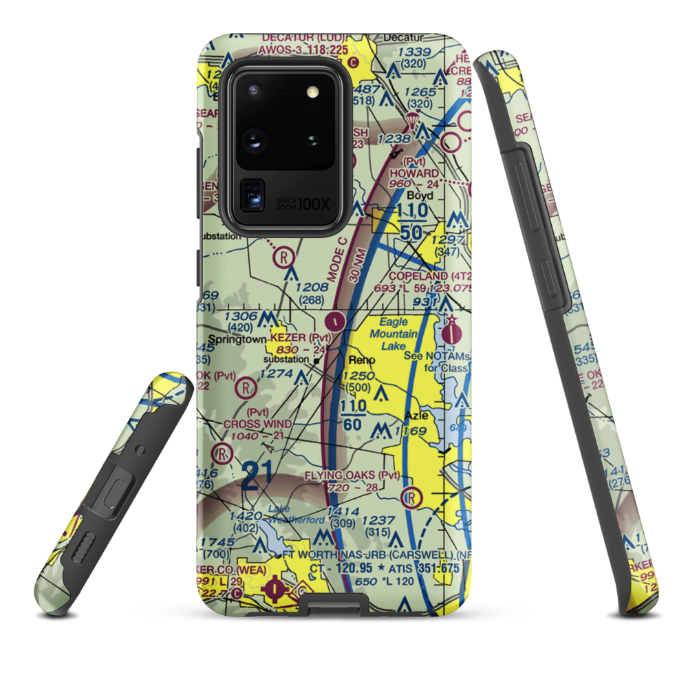 Kezer Air Ranch Airport (61TE) VFR Sectional Samsung Phone Case Samsung Galaxy S20 Ultra model shown