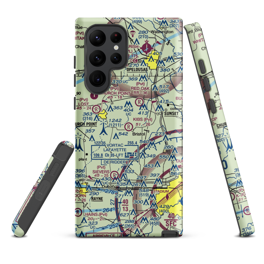 Kibs Air Park (7LA4) VFR Sectional Samsung Phone Case Samsung Galaxy S22 Ultra model shown