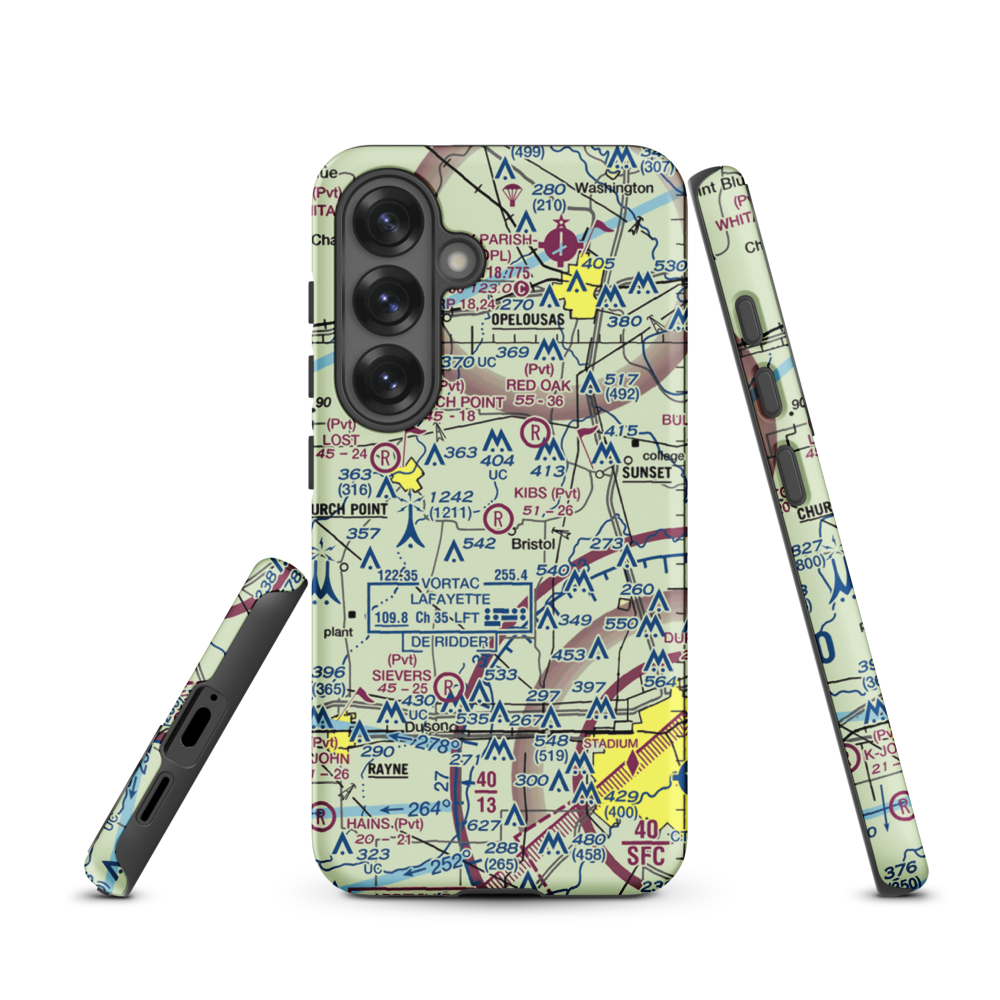 Kibs Air Park (7LA4) VFR Sectional Samsung Phone Case Samsung Galaxy S25 model shown