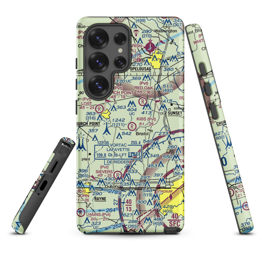 Kibs Air Park (7LA4) VFR Sectional Samsung Phone Case Samsung Galaxy S25 Ultra model shown