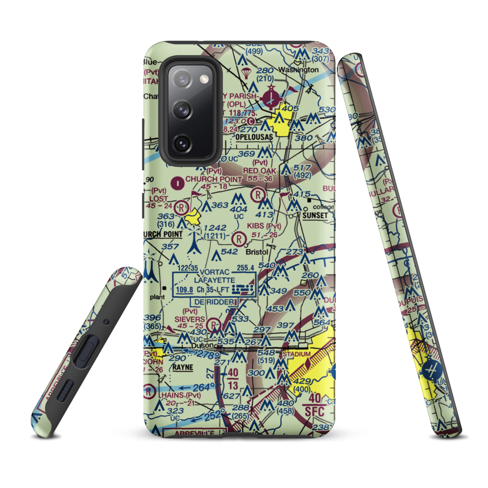 Kibs Air Park (7LA4) VFR Sectional Samsung Phone Case Samsung Galaxy S20 FE model shown