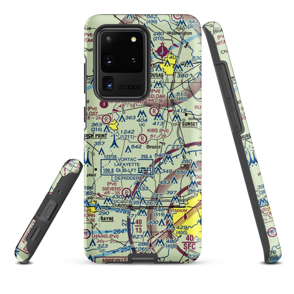 Kibs Air Park (7LA4) VFR Sectional Samsung Phone Case Samsung Galaxy S20 Ultra model shown