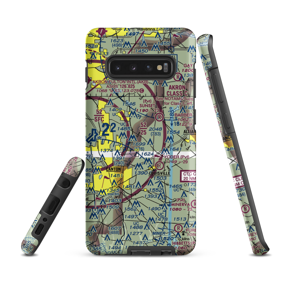 Kiko Farm Airport (OA19) VFR Sectional Samsung Phone Case Samsung Galaxy S10 Plus model shown