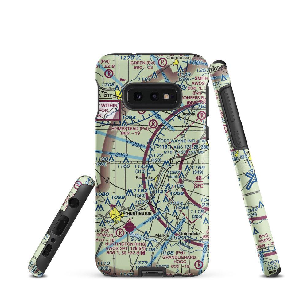 Kilsoquah Farm Airport (8IS2) VFR Sectional Samsung Phone Case Samsung Galaxy S10e model shown
