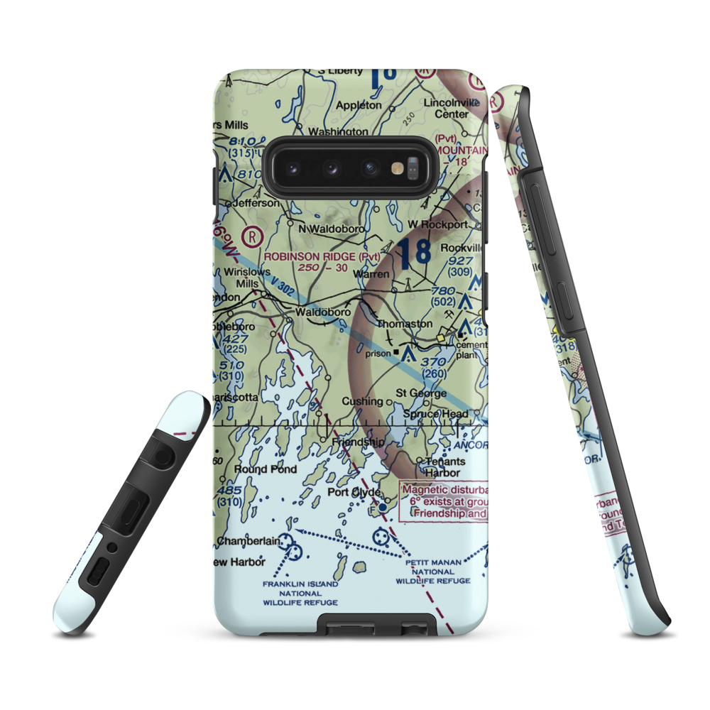 Kimberly Airport (ME56) VFR Sectional Samsung Phone Case Samsung Galaxy S10 Plus model shown