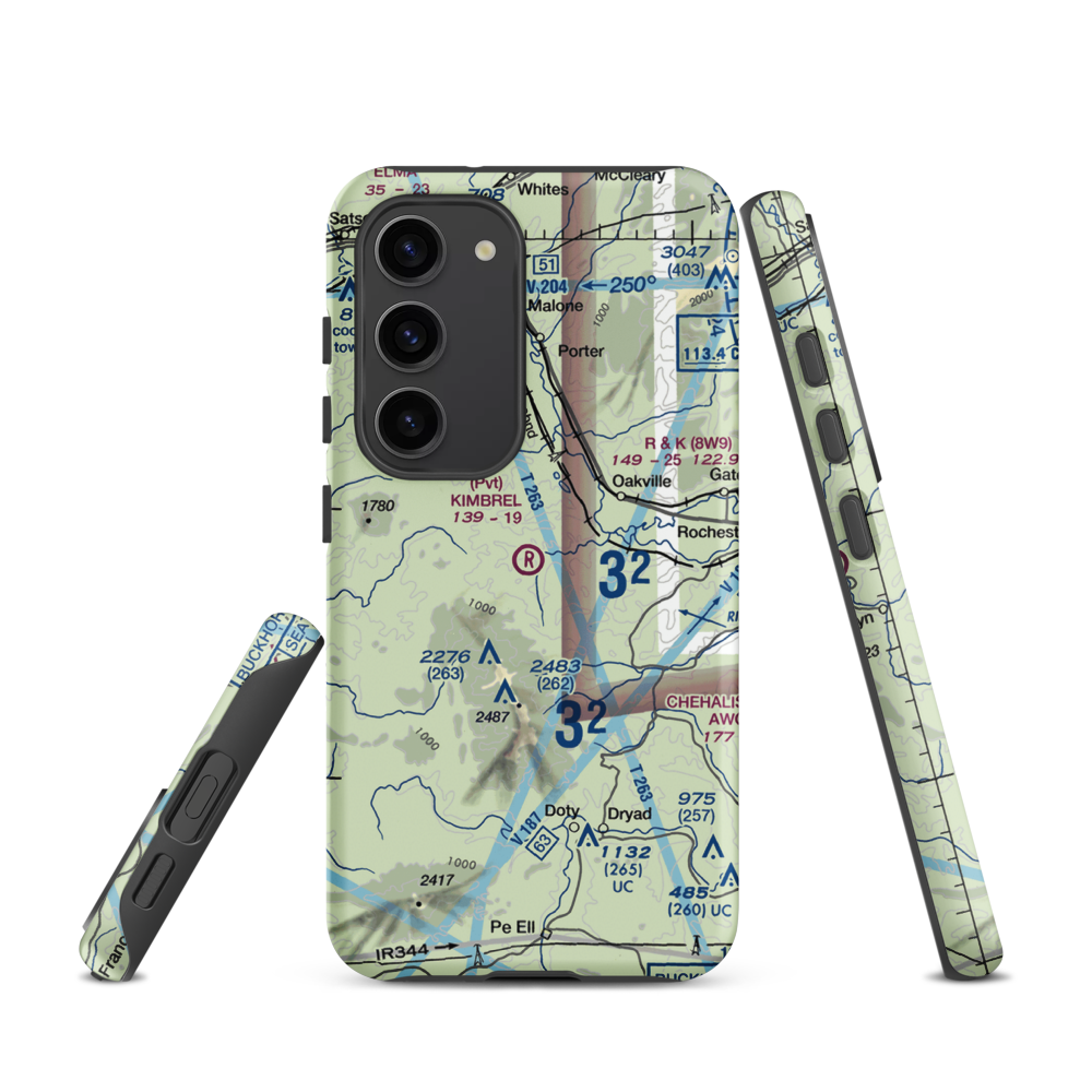 Kimbrel Farm Airport (WN48) VFR Sectional Samsung Phone Case Samsung Galaxy S23 model shown
